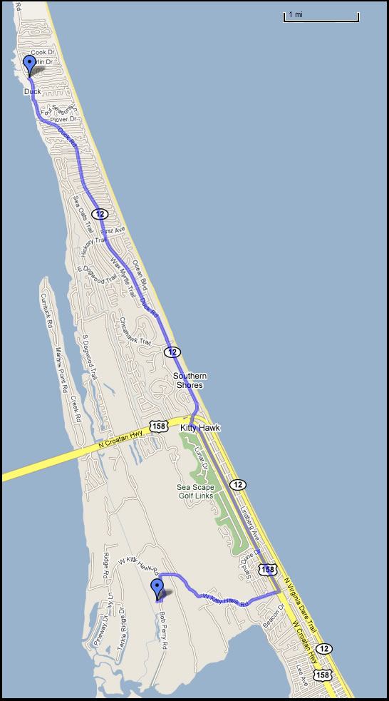 Click for Google Map for Directions to Kayak Tour & Map of Kayak Tour